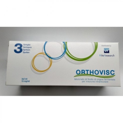 SIRINGA INTRA-ARTICOLARE ORTHOVISC 2 ML 15 MG/ML 3 PEZZI