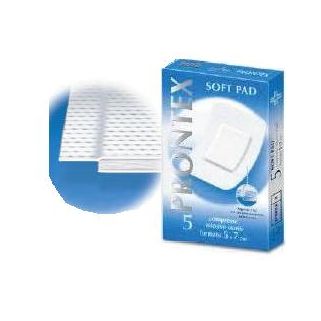 GARZA PRONTEX SOFT PAD COMPRESSA 5X7 CM 5 PEZZI