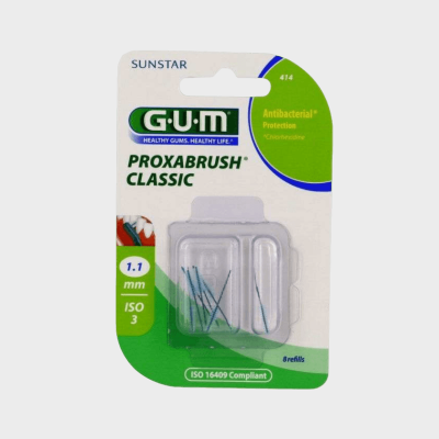 GUM PROXABRUSH CLASSIC 414 SCOVOLINO INTERDENTALE 8 PEZZI