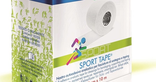 NASTRO AUTOADESIVO ANELASTICO PER FASCIATURE DI SOSTEGNO E TAPING MASTER-AID SPORT 3,8X10