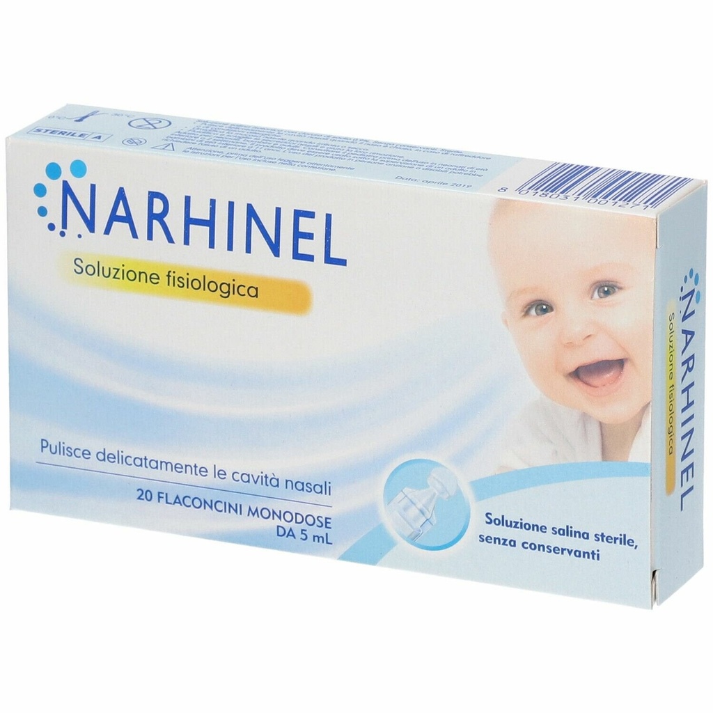 SOLUZIONE FISIOLOGICA PER ASPIRATORE NASALE NARHINEL 20 FIALE DA 5ML