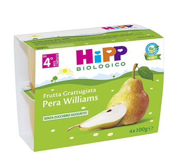 MELLIN FRUTTA PURA MELA 100 G 4 PEZZI