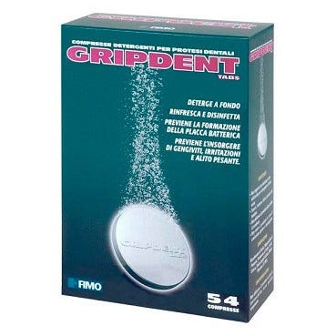 GRIPDENT TABS DETERGENTE PER PROTESI DENTARIA 54 COMPRESSE