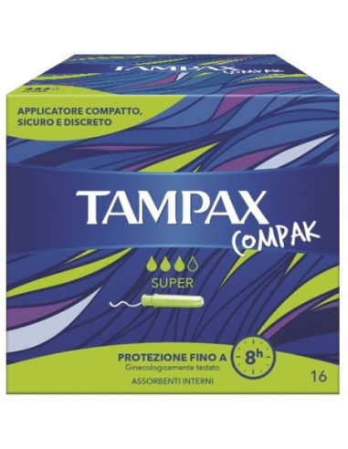 TAMPAX COMPAK SUPER 16 PEZZI