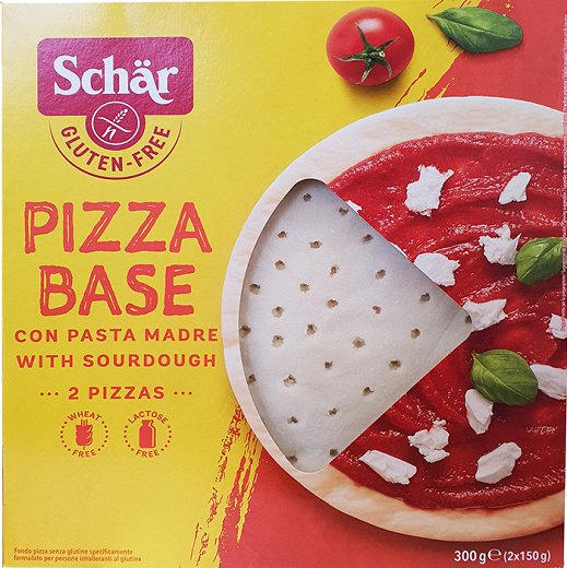 SCHAR PIZZA BASE SENZA LATTOSIO 2 PEZZI DA 150 G