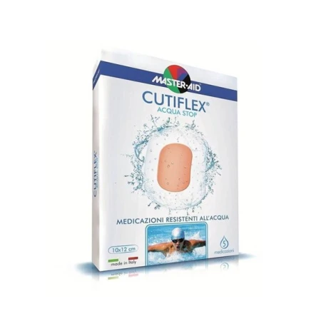 MEDICAZIONE AUTOADESIVA TRASPARENTE IMPERMEABILE MASTER-AID CUTIFLEXMED 7X5 CM 5 PEZZI