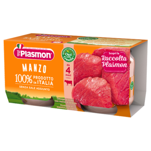 PLASMON OMOGENEIZZATO MANZO 4 X 80 G