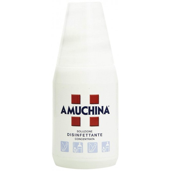 AMUCHINA LIQUIDA 100% DISINFETTANTE IGIENIZZANTE A BASE DI IPOCLORITO DI SODIO ANTIMICROBICO AD AMPIO SPETTRO D'AZIONE 1000 ML