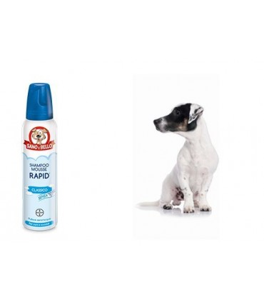 SANO E BELLO SHAMPOO MOUSSE RAPID CLASSICO FLACONE 300 ML PER LAVAGGIO SENZ'ACQUA