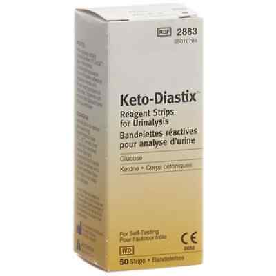 STRISCE MISURAZIONE GLICOSURIA E CHETONURIA KETODIASTIX 50 PEZZI