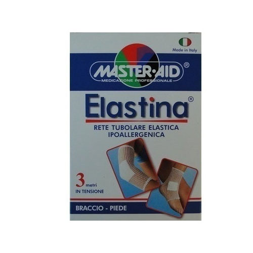 RETE TUBOLARE ELASTICA IPOALLERGENICA MASTER-AID ELASTINA BRACCIO/PIEDE 3 MT IN TENSIONE CALIBRO 4 CM