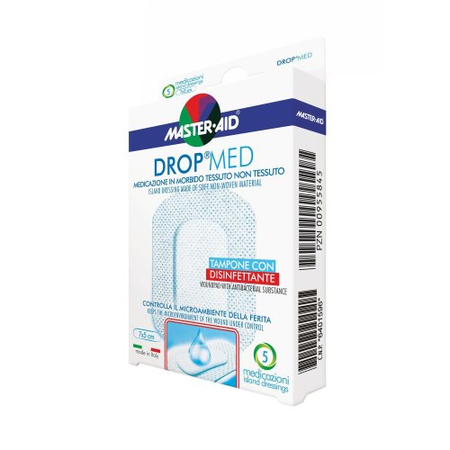 MEDICAZIONE COMPRESSA AUTOADESIVA DERMOATTIVA IPOALLERGENICA AERATA MASTER-AID DROP MED 10X8 5 PEZZI