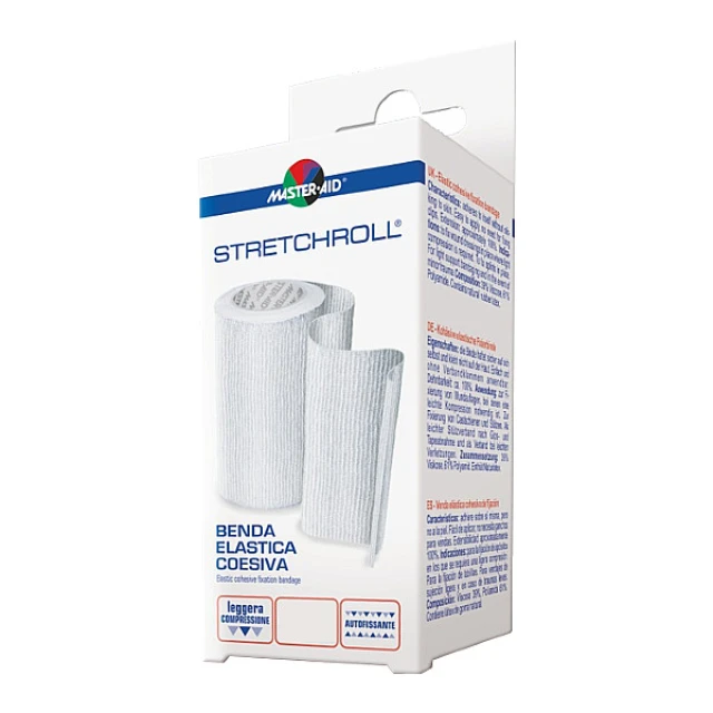 BENDA ELASTICA AUTOBLOCCANTE MASTER-AID STRETCHROLL 6X4