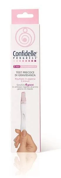 TEST PRECOCE DI GRAVIDANZA CONFIDELLE PROGRESS 1 PEZZO