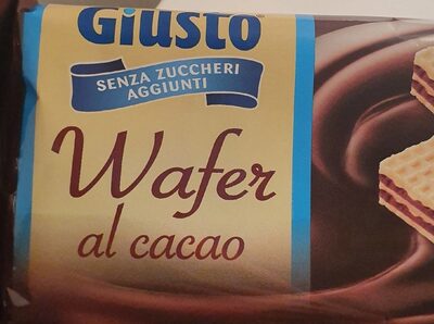 GIUSTO SENZA ZUCCHERO WAFERS CACAO 150 G