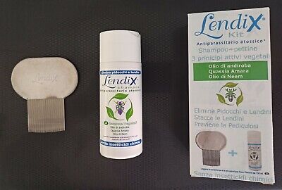 LENDIX KIT SHAMPOO 150ML + PETTINE PREMIUM ANTIPIDOCCHI