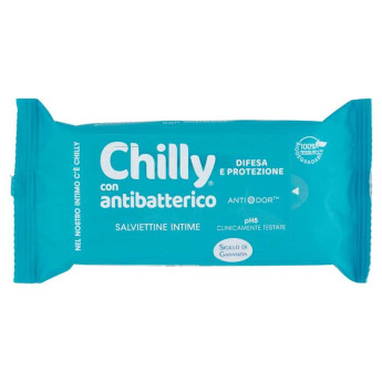 CHILLY SALVIETTE INTIMO BIO ANTI BATTERICHE 12 SALVIETTE