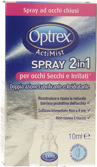 SPRAY OCULARE OPTREX ACTIMIST 2IN1 OCCHI SECCHI E IRRITATI 1 PEZZO