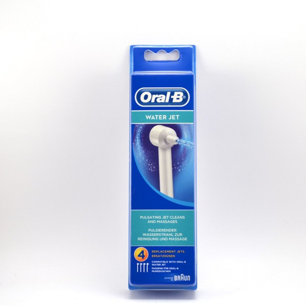 ORALB WATER JET ED15 TESTINA PER SPAZZOLINO ELETTRICO CON BECCUCCIO IDROPULSORE 4 PEZZI