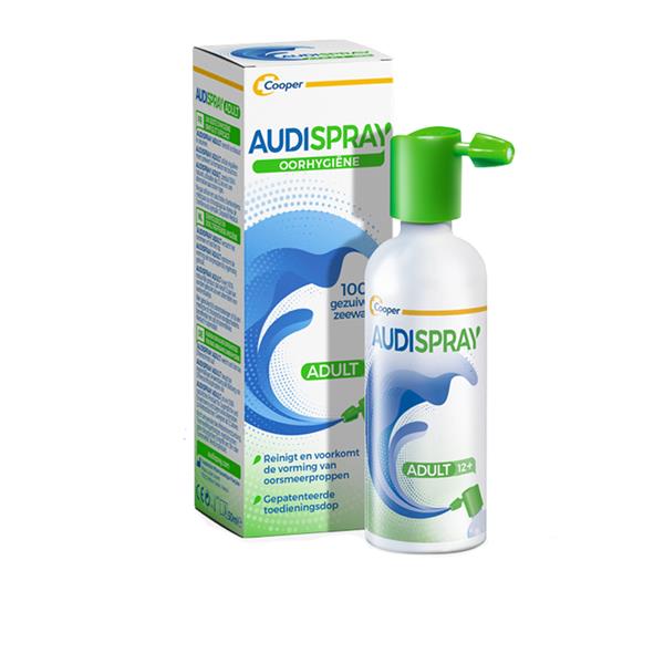 AUDISPRAY ADULT SOLUZIONE DI ACQUA DI MARE IPERTONICA SPRAY SENZA GAS DETERSIONE ORECCHIO 50 ML