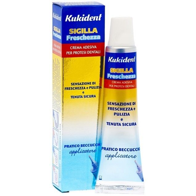 KUKIDENT SIGILLA FRESCHEZZA CREMA ADESIVA PER PROTESI DENTARIE 40 G