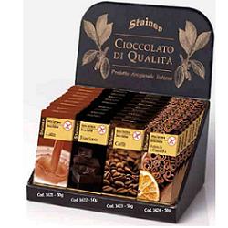 STAINER TAVOLETTA DI CIOCCOLATO AL CAFFE' SENZA ZUCCHERO E SENZA GLUTINE 50 G