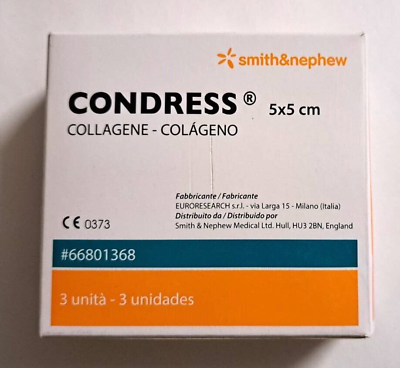 CONDRESS MEDICAZIONE CON COLLAGENE EQUINO 5X5 CM 3 PEZZI