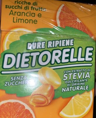 DIETORELLE CARAMELLE DURE ARANCIA/LIMONE CON STEVIA 40 G