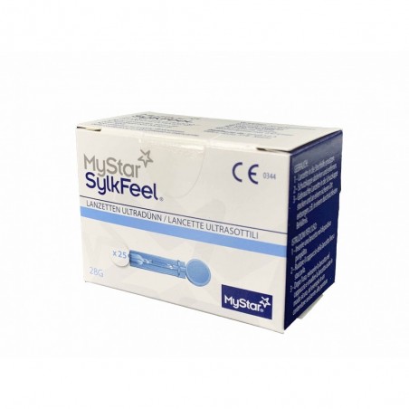 LANCETTE PUNGIDITO MYSTAR SYLKFEEL LANCETS GAUGE 28 25 PEZZI