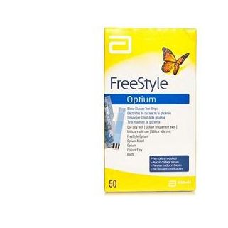 STRISCE MISURAZIONE GLICEMIA FREESTYLE OPTIUM TEST STRIPS 25 PEZZI