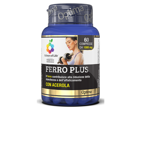 COLOURS OF LIFE FERRO PLUS 60 COMPRESSE 1000 MG