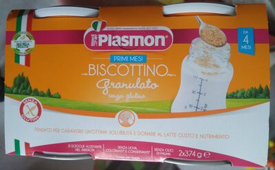 PLASMON BISCOTTINO GRANULATO 2 PEZZI DA 374 G