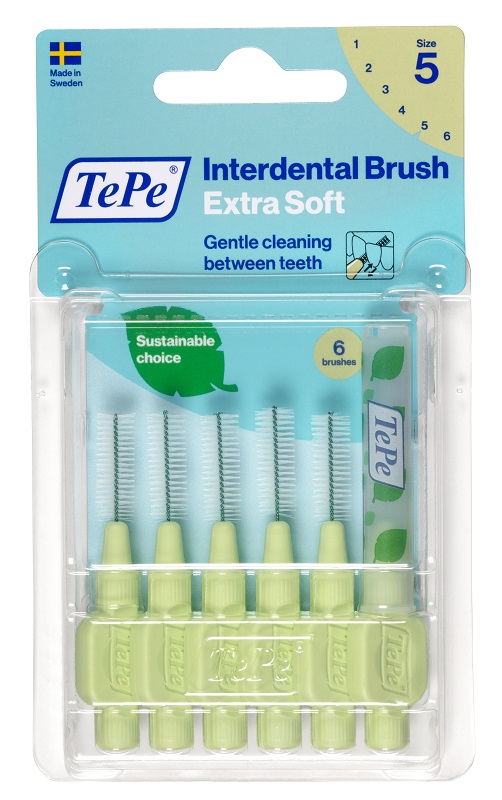 TEPE SCOVOLINO XSOFT VERDE 0,8MM 6 PEZZI