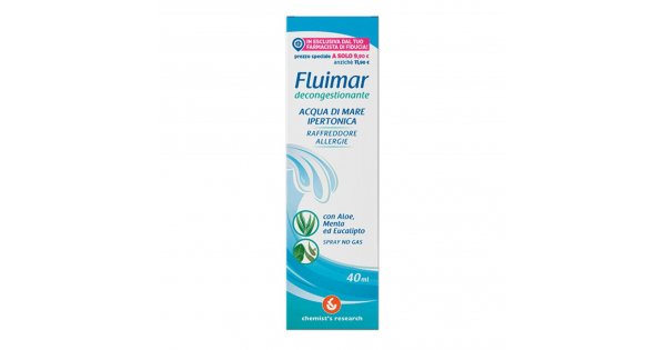 FLUIMAR SPRAY DECONGESTIONANTE NASALE IPERTONICO CON ACQUA DI MARE 40 ML