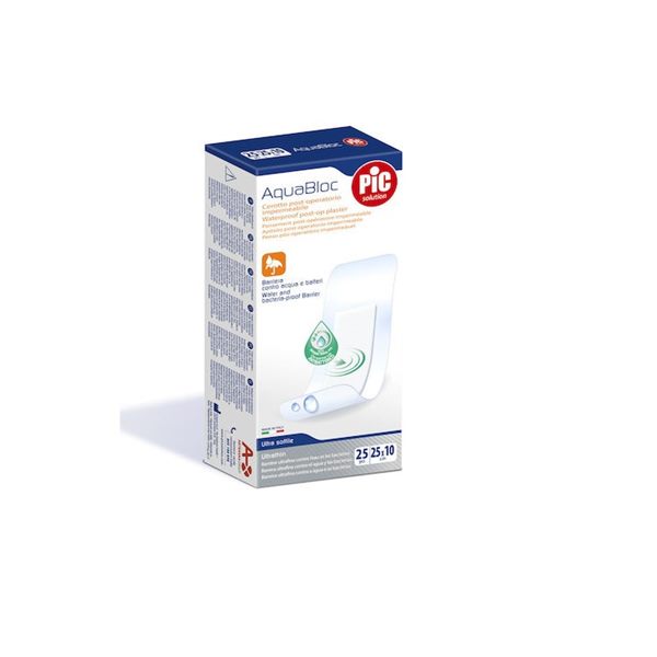 CEROTTO PIC AQUABLOC STERILE 10X25 CM ANTIBATTERICO 25 PEZZI