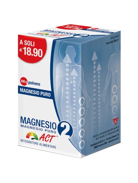 MAGNESIO PURO 2 ACT POLVERE 300 G