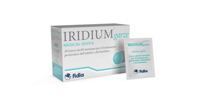 IRIDIUM GARZA OCULARE MEDICATA IN TESSUTO NON TESSUTO 20 PEZZI