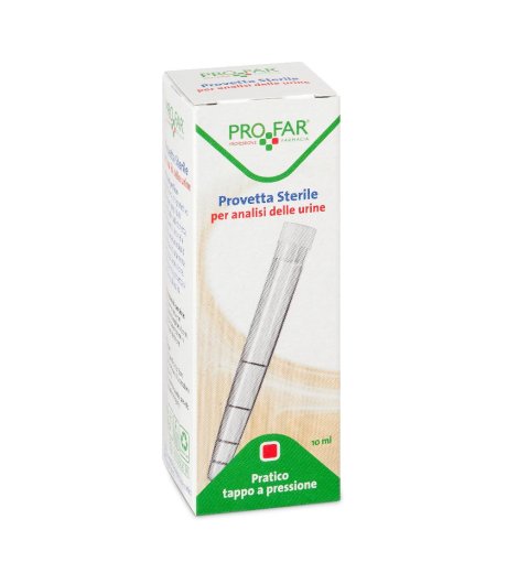 PROVETTA STERILE PER ANALISI DELLE URINE 10 ML PROFAR