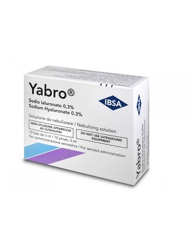 YABRO 10 FIALE 3ML ACIDO IALURONICO 0,3% SOLUZIONE PER NEBULIZZATORE