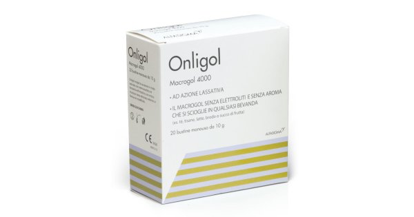 ONLIGOL MACROGOL 4000 20 BUSTINE 10 G SENZA ZUCCHERO