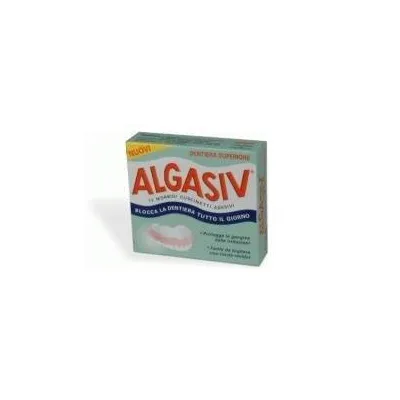 ALGASIV ADESIVO PER PROTESI DENTARIA SUPERIORE 15 PEZZI OFFERTA SPECIALE + 3 PEZZI