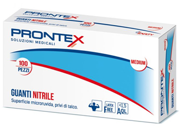 PRONTEX GUANTO IN NITRILE SENZA POLVERE GRANDE 8/9 100 PEZZI