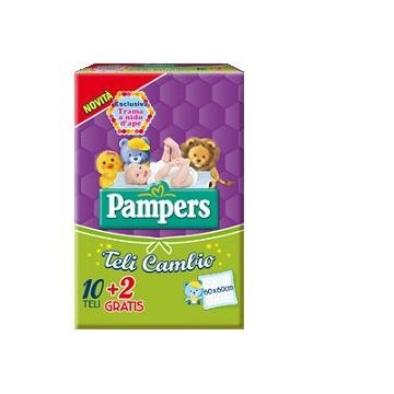 TRAVERSA SALVA LETTO PAMPERS CONFEZIONE 12 PEZZI