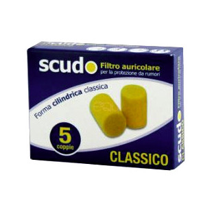 SCUDO FILTRO AURICOLARE CLASSICO SNR 36 DB 7-12MM 5 PAIA