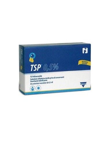 TSP 0,5% SOLUZIONE OFTALMICA UMETTANTE LUBRIFICANTE 30 FLACONCINI MONODOSE 0,5 ML