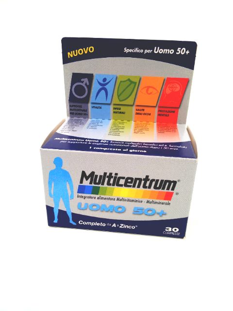 MULTICENTRUM UOMO 50+ 30 COMPRESSE