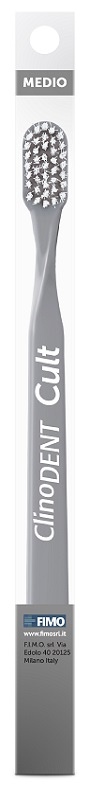CLINODENT CULT GRIGIO SPAZZOLINO DA DENTI MEDIO
