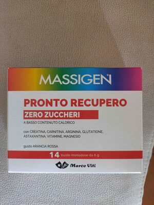 MASSIGEN PRONTO RECUPERO ZERO ZUCCHERI 14 BUSTINE