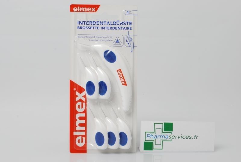 ELMEX INTERDENTAL SCOVOLINO INTERDENTALE 4 MM 6 TESTINE + MANICO