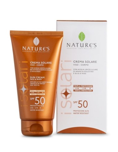 NATURE'S I SOLARI CREMA SOLARE VISO E CORPO SPF 50 IR SUN 150 ML